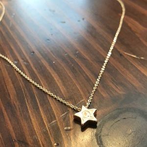 Adjustable Gold Necklace with Reversible Charm